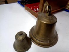 Two brass bells
