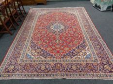 A Kashan carpet, Central Iran,