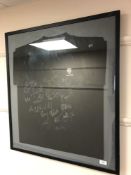 A framed signed rugby shirt : London Irish