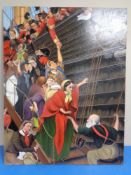 J B Clark (20th Century) Eastwood Ho, oil on board,