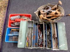 A galvanised bucket,