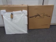 Three infra red heating panels,