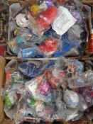 Two boxes of Mcdonalds toys