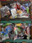 Two boxes of Mcdonalds toys