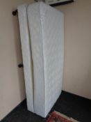 A Dorlux sterling 3' divan and interior