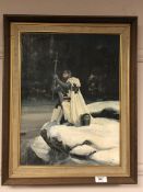 Twentieth century school : King Arthur, oil on canvas,