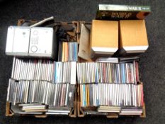 Two boxes of Sharp hifi and speakers,