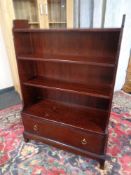 A set of Stag Minstrel open shelves