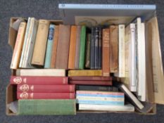 A box of 20th and 21st century hard backed and soft backed books, Tolkien,