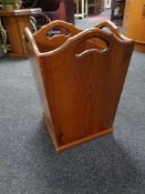 A yew wood stick stand