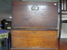Two 19th century mahogany storage boxes