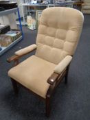 A fire side armchair.