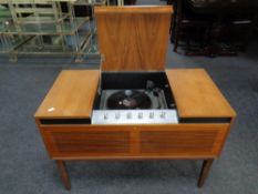 A Ferguson stereophonic radiogram in teak table