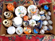 A box of pair of Japanese Satsuma vases,