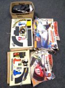 Two boxed Matchbox racing sets (af),