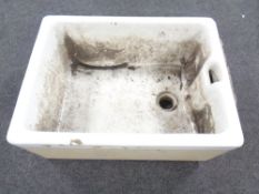 A Belfast porcelain sink