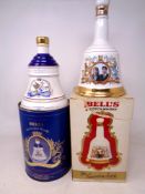 A Bells Old Scotch Whisky decanter commemorating the birth of Princess Eugenie together with