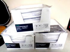 Three boxes of Anise recycling bag sets