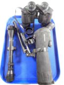 A tray of Bresser spotting scope,