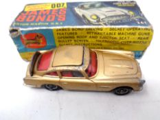 James Bond 1965 Aston Martin DB5 with original box and plinth.