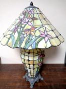 A Tiffany style table lamp