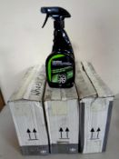 Three boxes of Carrefour cleaner together with a Black and Decker jigsaw