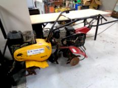 Two petrol powered garden rotavators CONDITION REPORT: Lot 622 - 653 are items