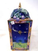 A battery operated china mantel clock