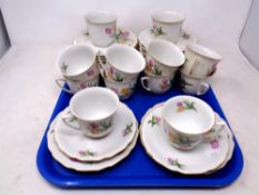 A tray of Czechoslovakian tea service
