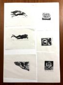 Eric James Mellon (British, 1925-2014) Fox, monochrome lithographic artist's proof,