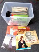 A box of vinyl LP's including classical,