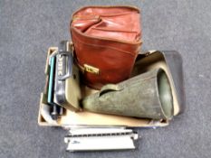 A box containing Lilliput typewriter,