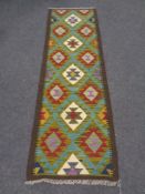 A Maimana kilim runner 205cm by 66cm