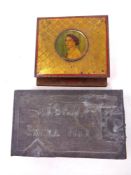 An embossed metal Habana cigar box together with a coronation souvenir tin