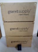 Three boxes of Rock Spa essential vanity kits