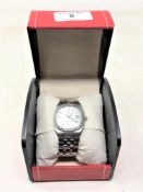 A Gent's Stainless Steel Omega Seamaster Quartz Centre Seconds Calendar Wristwatch,