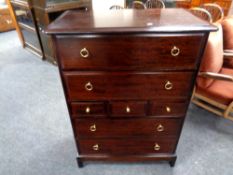A Stag Minstrel seven drawer chest