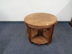 A nest of antique tables.