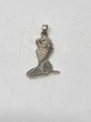 A silver pendant