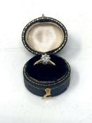 An 18ct gold diamond solitaire ring