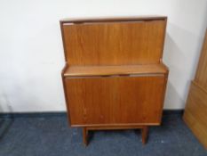 A mid-century writing bureau.