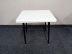 A mid-century occasional table.