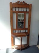A Victorian mirrored hall stand.