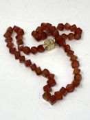 A stone set necklace