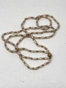 A 9ct gold mounted cultured pearl two row necklet