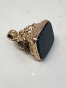 A vintage yellow gold fob
