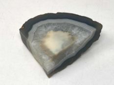 A large piece of Agate and a piece of coral