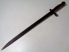 A First World War American bayonet dated 1917,