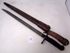 An American Remington bayonet stamped 1913,