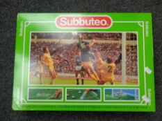 A Subbuteo table football set in box